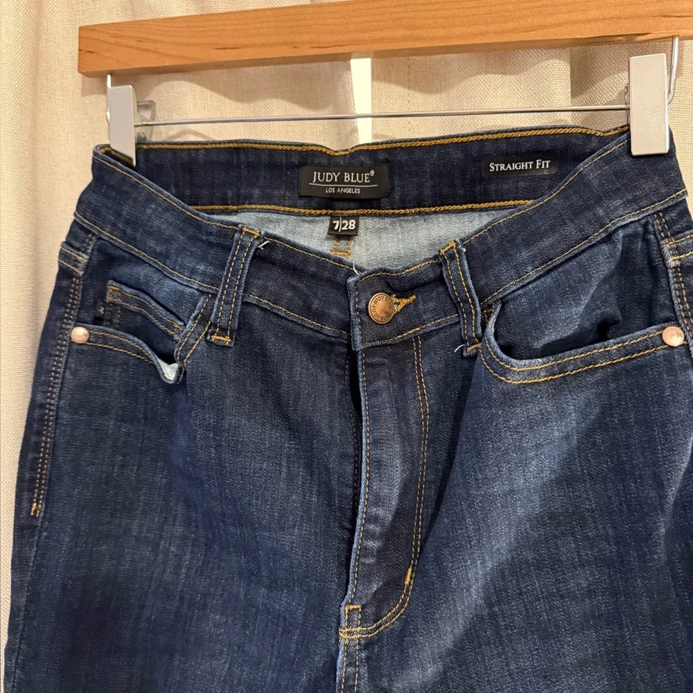 Judy Blue Dark Wash Straight Leg Women's Jeans 7 - Picture 2 of 4